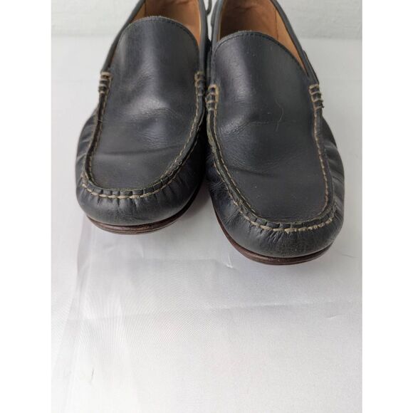 Frye Shoes Mens 9.5 Black Leather Casual Driving‎ Loafers main image 4